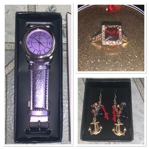 AVON JEWLERY BUNDLE: NWT earrings, watch and ring!